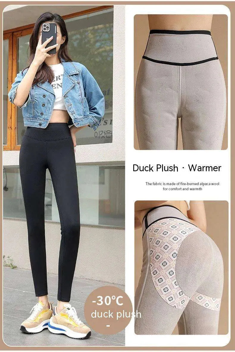 Women's Down Weight Loss Outer Wear Bottoming Shark Pants - EX-STOCK CANADA