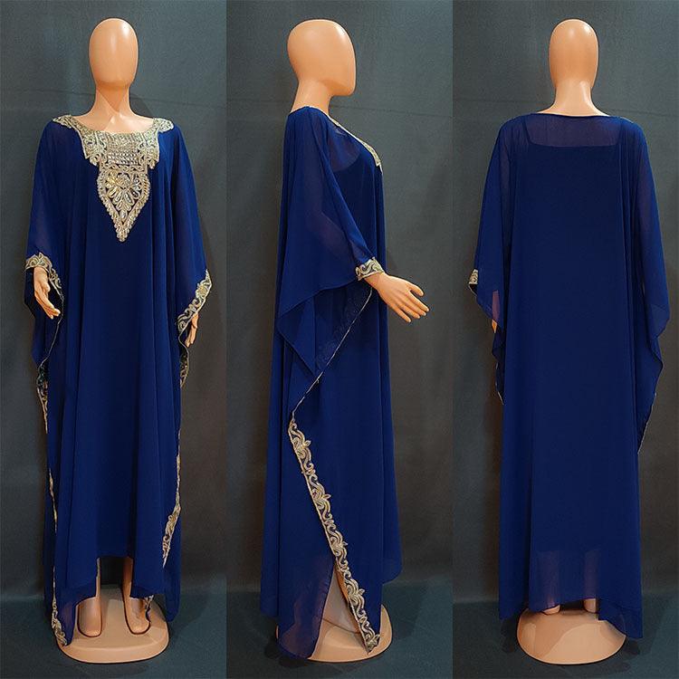 Women's Dress Embroidered Lace Arab Robe - EX-STOCK CANADA
