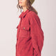 Women's Fashion Big Pit Strip Large Pocket Shirt Coat - EX-STOCK CANADA