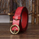 Women's Fashion Leather Jeans Belt With Brass Buckle - EX-STOCK CANADA