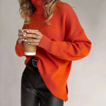 Women's Fashion Loose Turtleneck Sweater - EX-STOCK CANADA