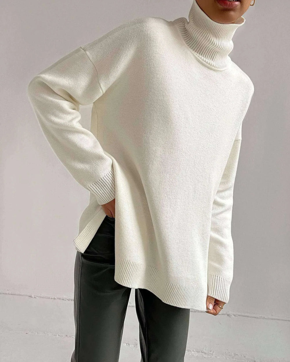 Women's Fashion Loose Turtleneck Sweater - EX-STOCK CANADA