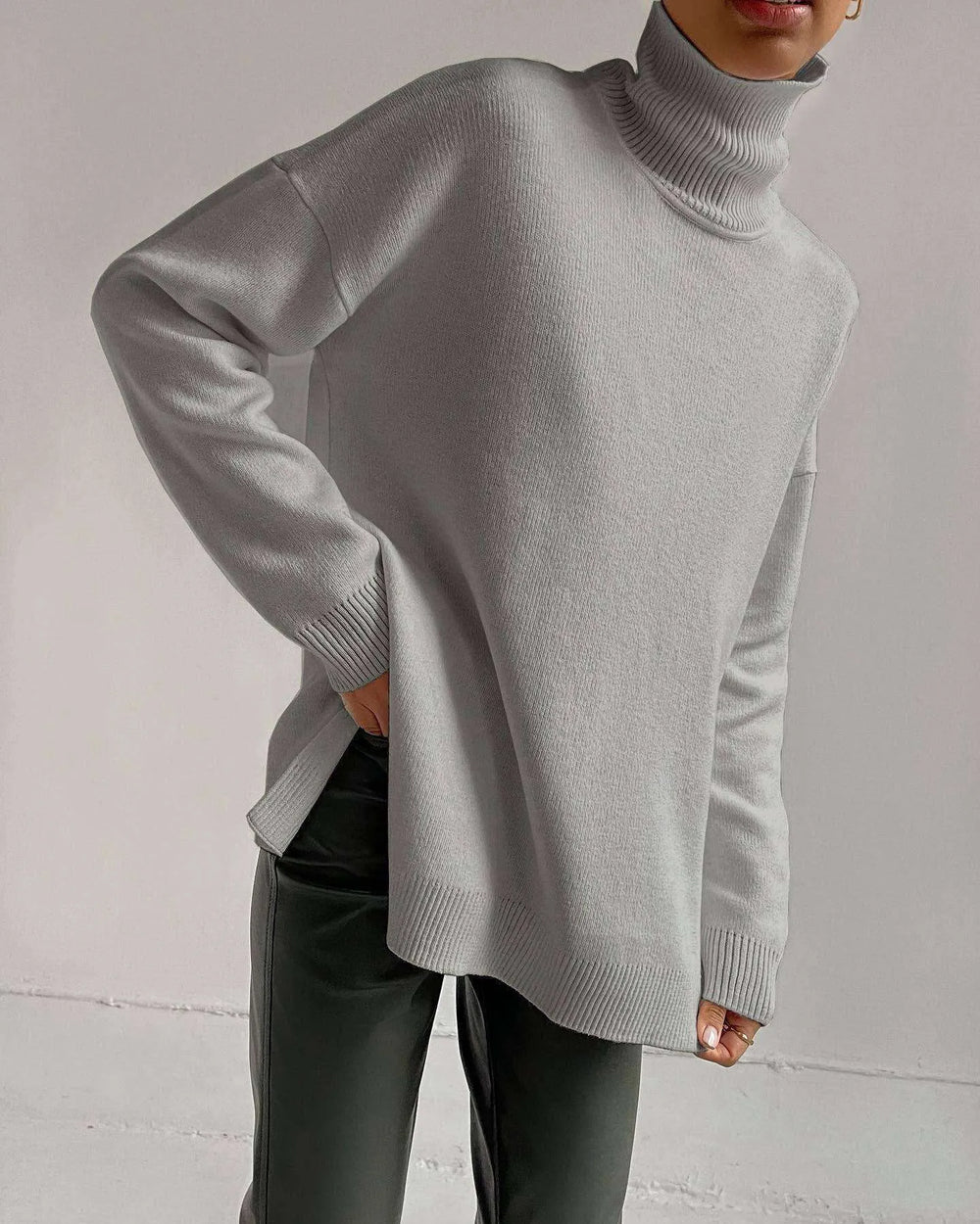 Women's Fashion Loose Turtleneck Sweater - EX-STOCK CANADA