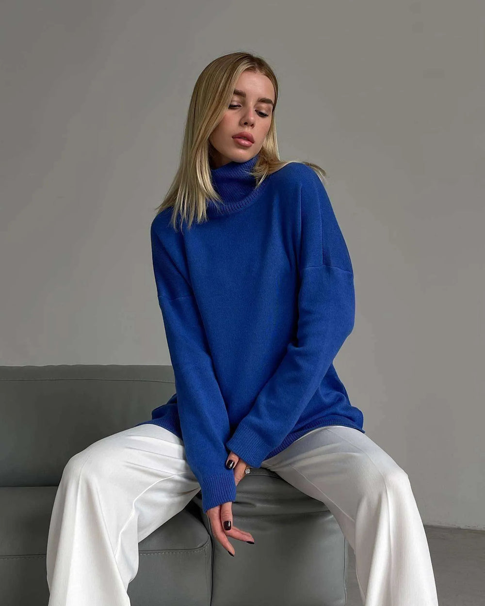 Women's Fashion Loose Turtleneck Sweater - EX-STOCK CANADA