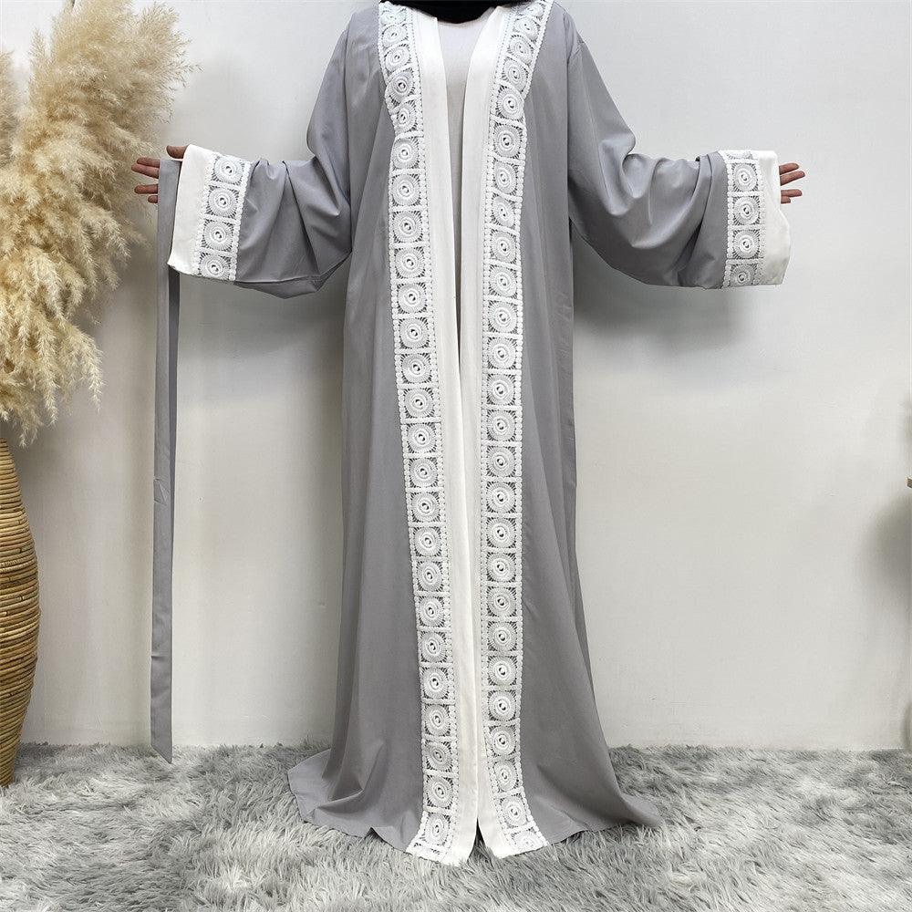 Women's Fashion Patchwork Lace Arab Robe - EX-STOCK CANADA