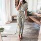 Women's Fashion Printed Temperament Loose Casual Lace-up Dress - EX-STOCK CANADA