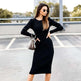 Women's Fashion Solid Color Stitching Dress - EX-STOCK CANADA