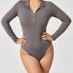 Women's Fashionable Long Sleeve Jumpsuit Seamless Slimming Shapewear Romper - EX-STOCK CANADA