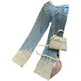 Women's Heavy Industry Beads Sequined Jeans Trouser - EX-STOCK CANADA