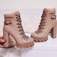 Women's High Heel Mid-heel Boots Thick Heel Women's Boots - EX-STOCK CANADA