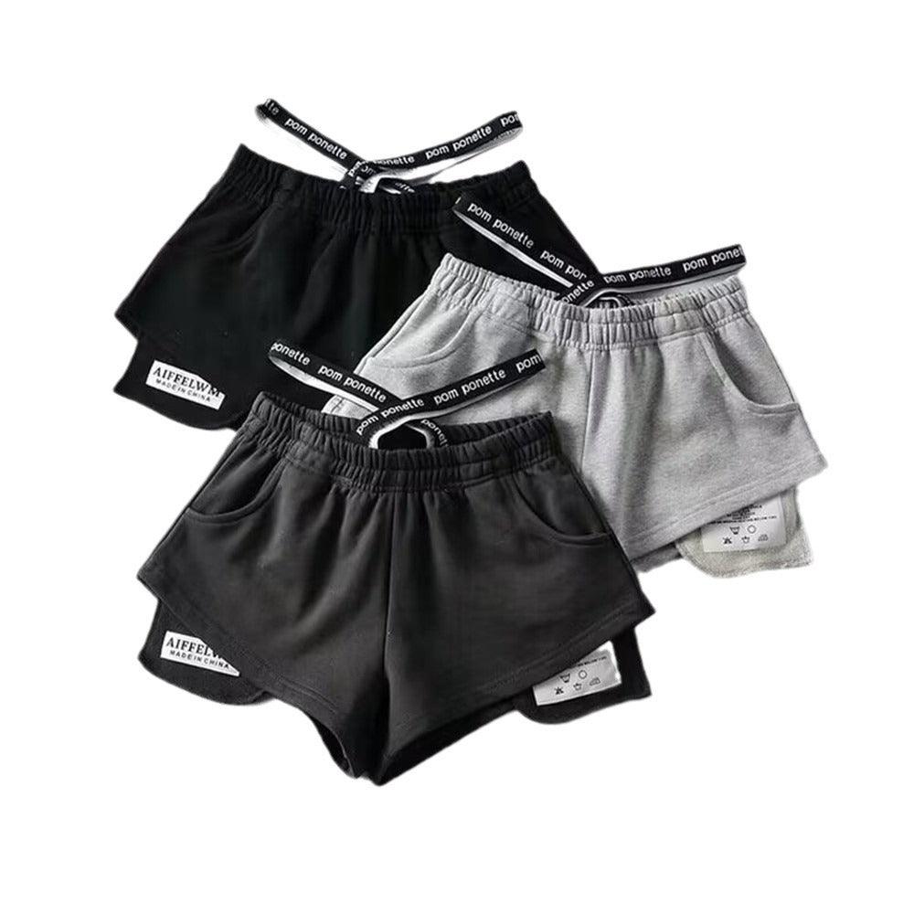 Women's High Waist Running Athletic Gym Hot Pants - EX-STOCK CANADA