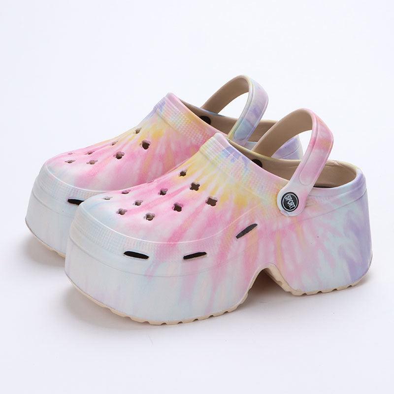 Women's Hole Shoes Summer Wear Leopard Print - EX-STOCK CANADA