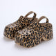 Women's Hole Shoes Summer Wear Leopard Print - EX-STOCK CANADA