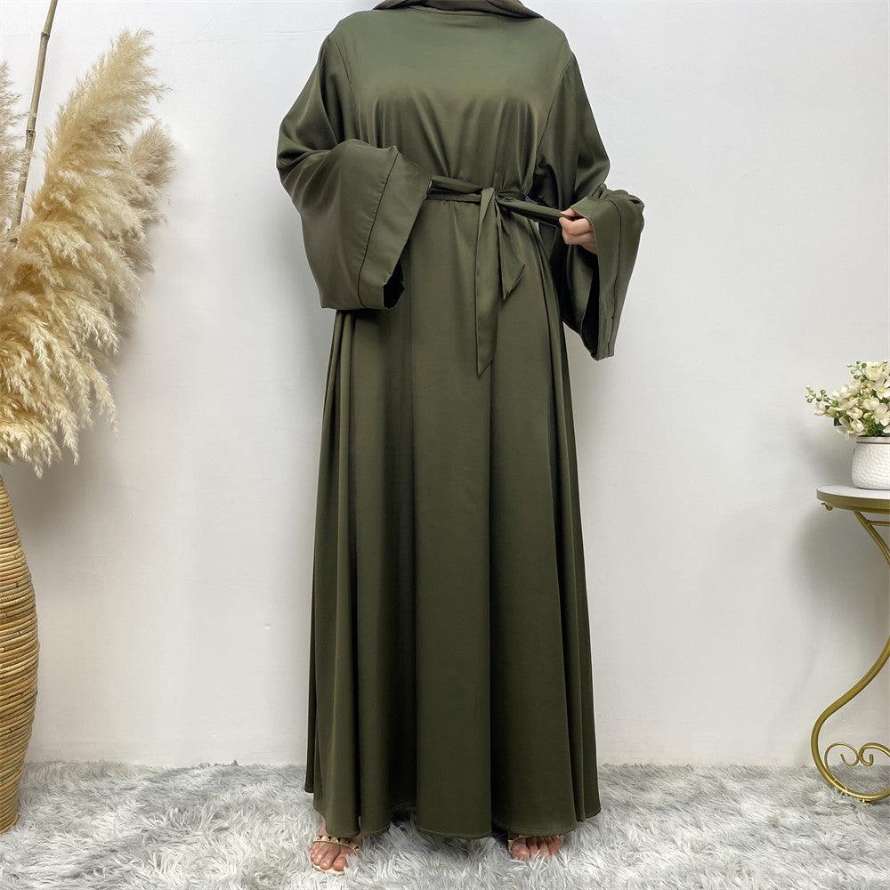 Women's Lace Up Satin Arab Dress - EX-STOCK CANADA