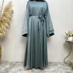 Women's Lace Up Satin Arab Dress - EX-STOCK CANADA