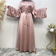 Women's Lace Up Satin Arab Dress - EX-STOCK CANADA