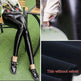 Women's Leather Pants Thick Large Size High Waist PU Leather Leggings - EX-STOCK CANADA