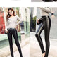 Women's Leather Pants Thick Large Size High Waist PU Leather Leggings - EX-STOCK CANADA