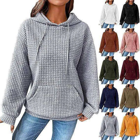 Women's Loose Casual Solid Color Long-sleeved Sweater - EX-STOCK CANADA