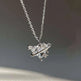 Women's Love Planet Pink Diamond Love Necklace - EX-STOCK CANADA