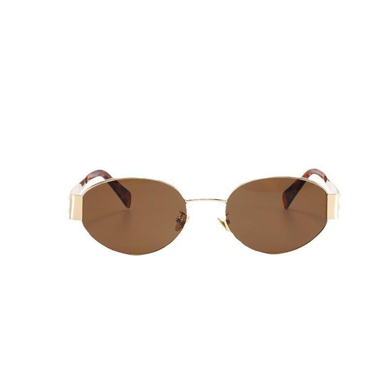 Women's Metal Retro Oval Sunglasses - EX-STOCK CANADA