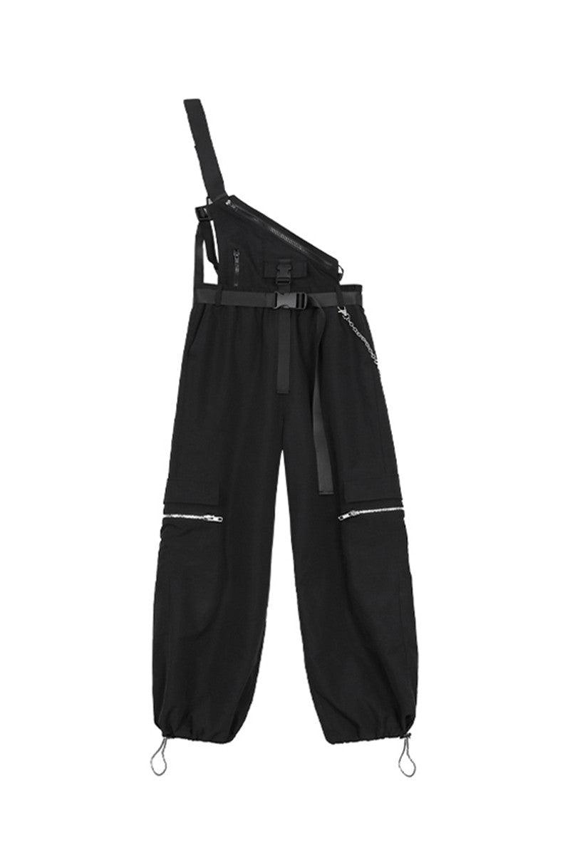 Women's New Loose Straight Black Overalls Overalls - EX-STOCK CANADA