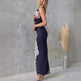 Women's One-shoulder Printed Voile Lace Slim Fit Two piece Dress - EX-STOCK CANADA