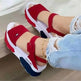 Women's Outer Wear Thick Bottom One Word Button Fish Mouth Beach Sandals - EX-STOCK CANADA