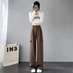 Women's Overalls High Waist Trousers Straight Casual Wide Leg Pants - EX-STOCK CANADA