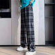 Women's Plaid Wide Leg Casual Pants - EX-STOCK CANADA