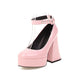 Women's Platform Thick Heel High Heel Shoes - EX-STOCK CANADA