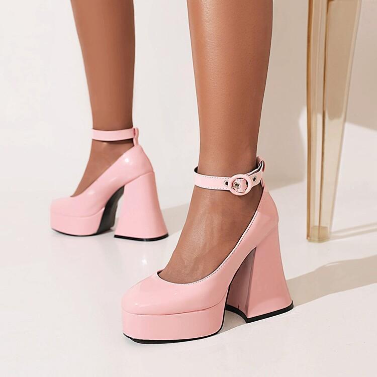 Women's Platform Thick Heel High Heel Shoes - EX-STOCK CANADA