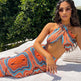 Women's Printed Halter Strap Strapless Slim Skirt Set - EX-STOCK CANADA