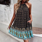 Women's Printed Wear Bohemian Casual Vacation Beach Style Independent Station Skirt - EX-STOCK CANADA