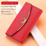 Women's Real Leather Anti theft Large Capacity Wallet Clutch Bag - EX-STOCK CANADA