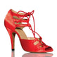 Women's Red Low Heel Dance Shoes High Heel - EX-STOCK CANADA