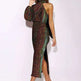 Women's Sequin Scarf Beaded Dress - EX-STOCK CANADA