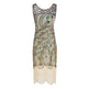 Women's Sequined Mesh Sleeveless Peacock Dress - EX-STOCK CANADA