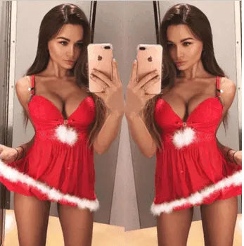Women's Sexy Lingerie Sling Christmas Holiday Costume Set - EX-STOCK CANADA