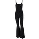 Women's Slim-fit Solid Color Suspender Jumpsuit - EX-STOCK CANADA