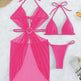 Women's Solid Color Split Swimsuit Three-piece Bikini - EX-STOCK CANADA