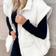 Women's Solid Color Zipper Pocket Cotton-padded Vest - EX-STOCK CANADA