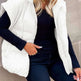 Women's Solid Color Zipper Pocket Cotton-padded Vest - EX-STOCK CANADA