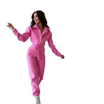 Women's Stand up Collar Cinched European And American Leisure Jumpsuit - EX-STOCK CANADA