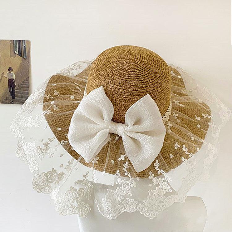 Women's Summer Bowknot Sun Hat - EX-STOCK CANADA