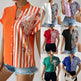 Women's Summer Button Cardigan Short Sleeve Shirt - EX-STOCK CANADA