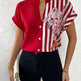 Women's Summer Button Cardigan Short Sleeve Shirt - EX-STOCK CANADA