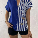 Women's Summer Button Cardigan Short Sleeve Shirt - EX-STOCK CANADA