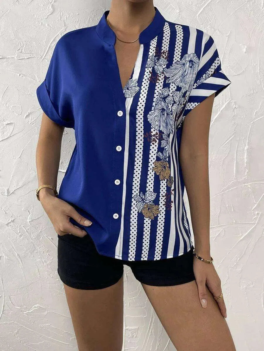 Women's Summer Button Cardigan Short Sleeve Shirt - EX-STOCK CANADA