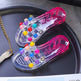 Women's Summer Crystal Pearl Outer Wear Soft Bottom Transparent Beach Shoes - EX-STOCK CANADA